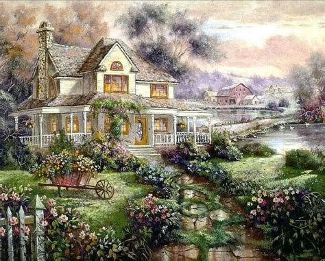 268 best images about Pretty paintings of Country Scenes on Pinterest