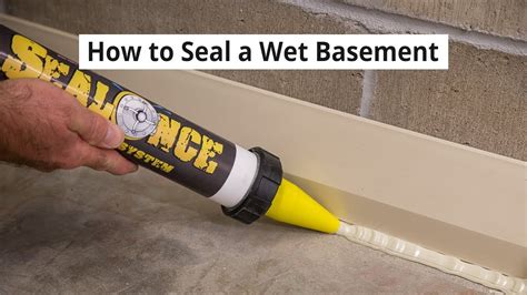 How to Seal a Wet Basement Water-tight • DIY Basement Waterproofing - YouTube