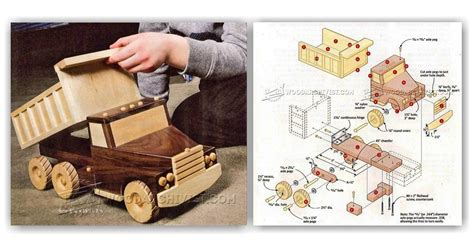 Wooden Toy Truck Plans • WoodArchivist