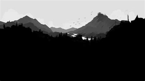 Minimalist Mountain Black And White Wallpapers - Wallpaper Cave