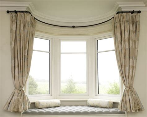 Curved Bay Window Curtain Rods - windowcurtain