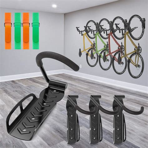 Pack Garage Bike Rack Wall Mount Organizer Bike Hook Bicycle Hanger Storage System Vertical ...