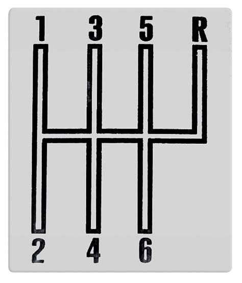 6 Speed Manual Shift Pattern - Filhosdolaranjal