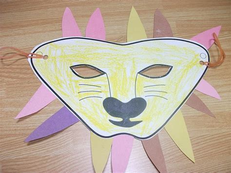 Lion Mask Paper Craft | Preschool Crafts for Kids