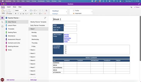 OneNote Planner for Teachers - The Better Grind