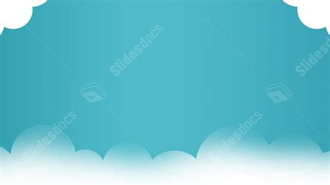 Simple Gradient Lake Blue Blue Nature Cloud Powerpoint Background For Free Download - Slidesdocs