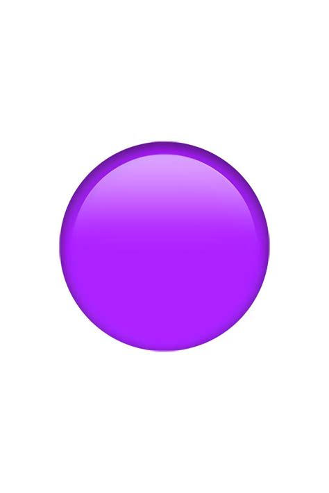 a purple round object on a white background