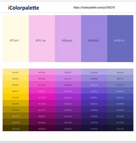 30+ Purple Color Palettes | Curated collection of Color Palettes