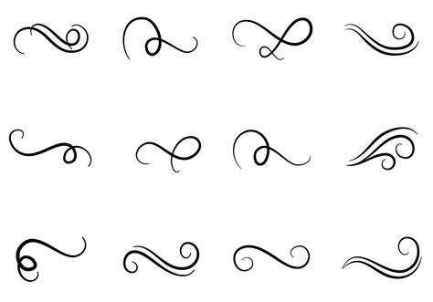 Calligraphy Swirls Illustration 3087466 Vector Art at Vecteezy