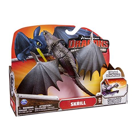 Dreamworks Dragons Defenders of Berk Skrill Dragon (Lightning Attack) Action Figure - Buy Online ...