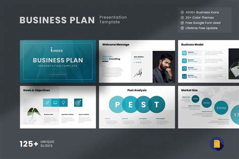 Business Plan Google Slides Presentation Template - Design Cuts