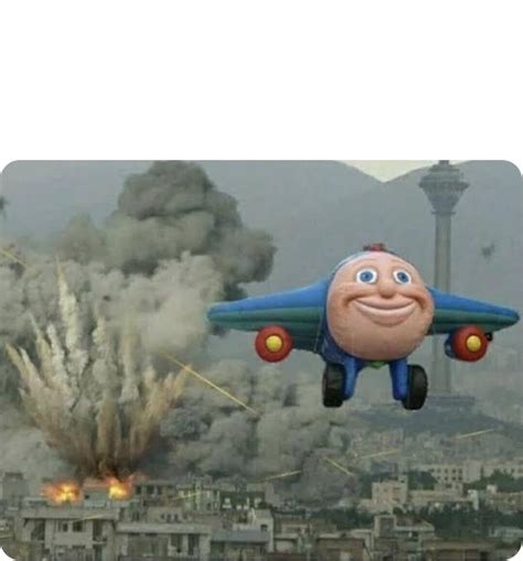 Smiling plane flying away from battlefield : r/MemeTemplatesOfficial