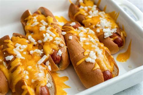 Cheesy Baked Hot Dogs Recipe