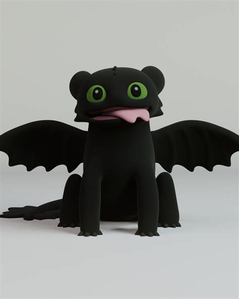 STL file Toothless Nightfury・3D printer design to download・Cults