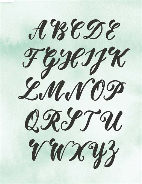 Brushlettering-alphabet-gross2 - Katja Haas | PapierLiebe