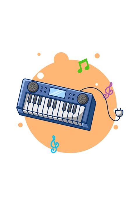 Keyboard musical instrument icon cartoon illustration 3226741 Vector Art at Vecteezy