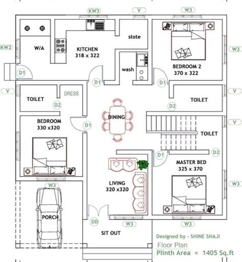 Three Bedroom House Plan In Kerala | Homeminimalisite.com