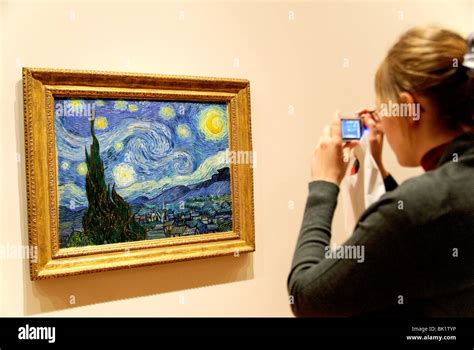 The Starry Night, 1889, by Vincent van Gogh, MOMA, Museum of Modern Stock Photo, Royalty Free ...