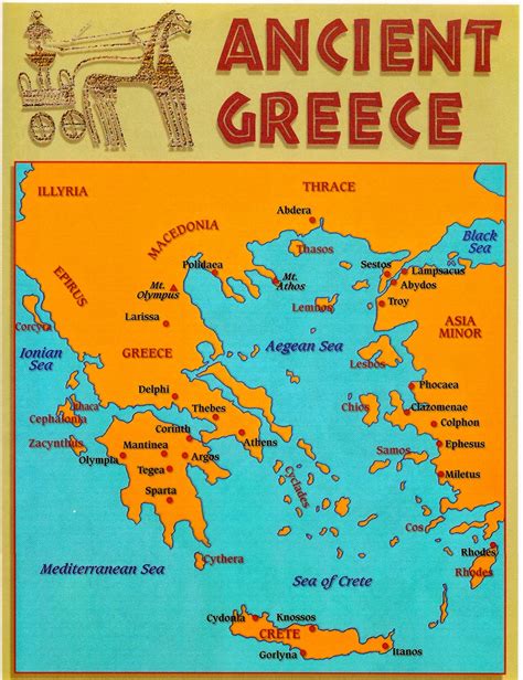 Greece Map For Kids