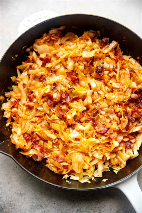 Fried Cabbage With Bacon - Cooking LSL