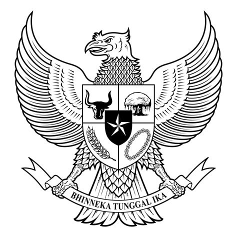 Garuda Pancasila Hitam Putih Cdr Garuda Burung Sketsa Pancasila | Images and Photos finder