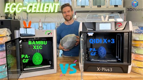 Bambu Lab X1C VS. Qidi X-Plus 3 3D Drucker Egg Cellenter Vergleich - YouTube