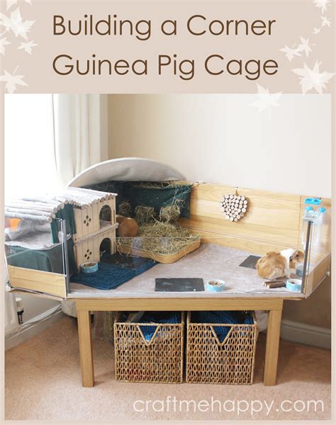 Building a corner DIY C and C style guinea pig cage with a Perspex front | Craft me Happy ...