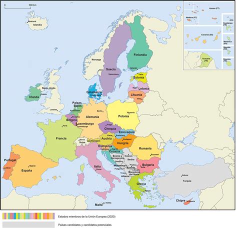 Países que forman la Unión Europea en 2024