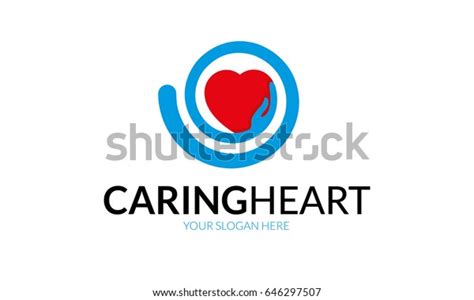 Caring Heart Logo Stock Vector (Royalty Free) 646297507 | Shutterstock