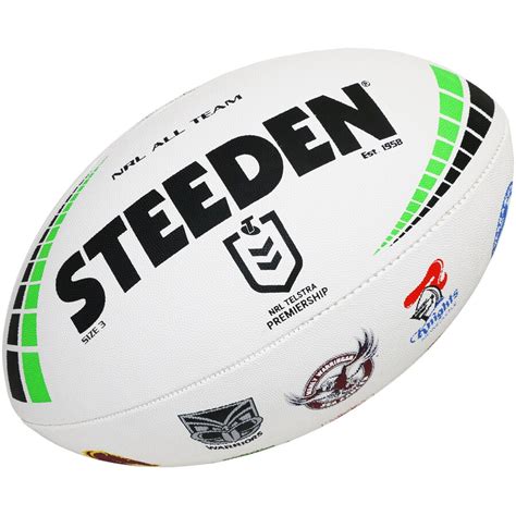 Steeden NRL All Team Logo Rugby Ball | BIG W