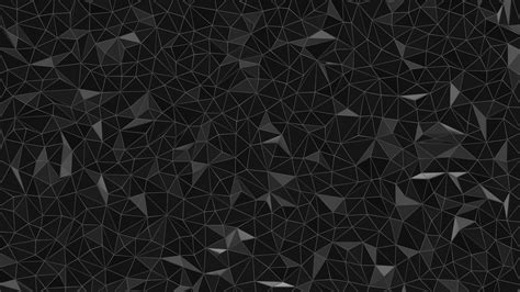 digital Art, Low Poly, Geometry, Minimalism, Triangle, Lines, Black Background, Monochrome ...