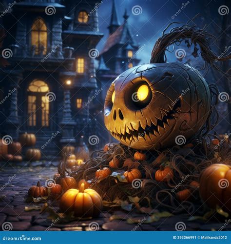 Hallo Halloween a Stunning Illustration that Captures the Moment of Halloween Stock Illustration ...