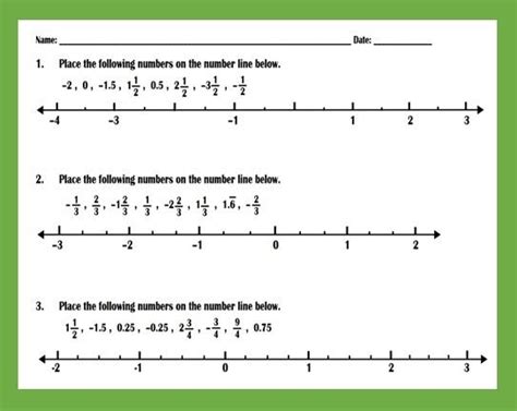 Negative Fractions On A Number Line - Go-images Web