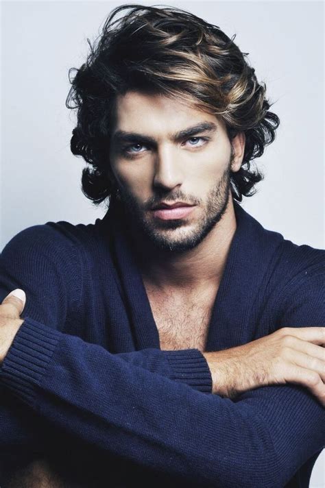 List of Stylish Male Models with Long Hair | Fashionterest | Medium length hair men, Long hair ...