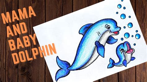 How To Draw A Cute Baby Dolphin