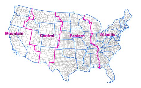 North Dakota Time Zone Map With Cities - Table Rock Lake Map