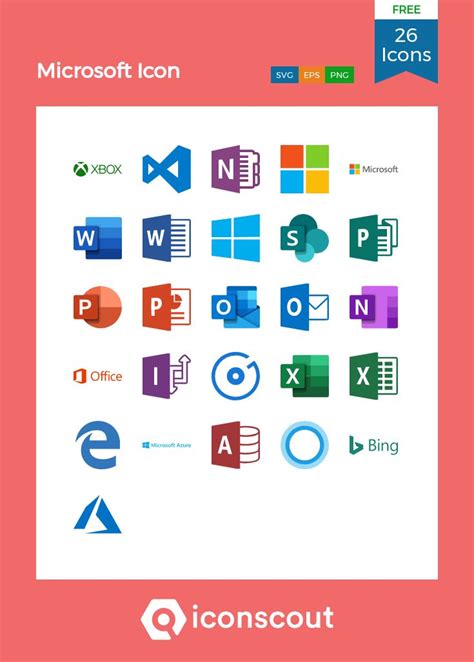 Download Microsoft Logos Icon pack - Available in SVG, PNG, EPS, AI & Icon fonts | Microsoft ...