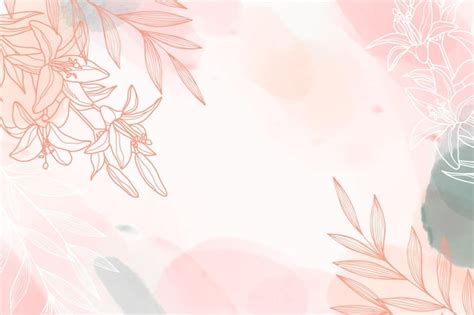 Free Vector | Hand painted watercolor floral background