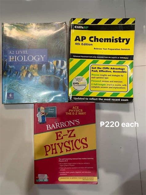 Science books/Chemistry/Biology/Physics/Organic Chemistry on Carousell