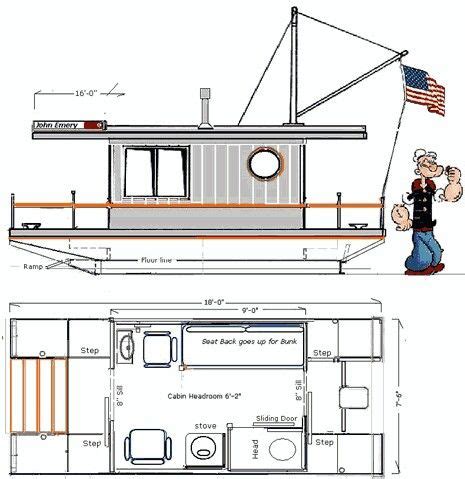 Tiny House Boat | Shanty Boat, House Boat, Boat Plans