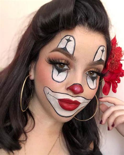 63 Trendy Clown Makeup Ideas for Halloween 2020 - StayGlam | Cute clown makeup, Clown makeup ...