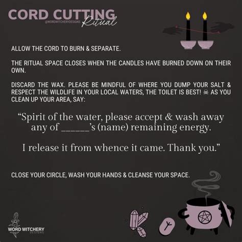 Cord Cutting Ritual to Take Back Your Energy – Word Witchery Designs