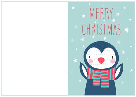 Printable Christmas Card Templates | Printablee