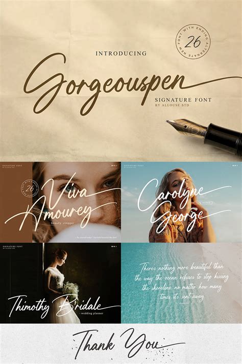 Gorgeouspen Signature Font :: Behance