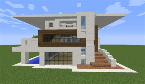 Modern quartz house Minecraft Map