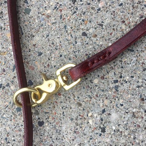 Show Dog Clip Lead Conformation Obedience Leads Thin Leather | Etsy