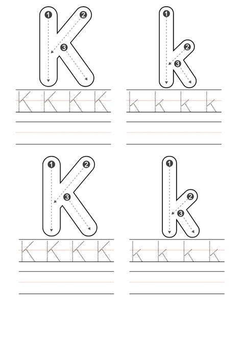 Free Preschool Letter K Worksheets Printable PDF