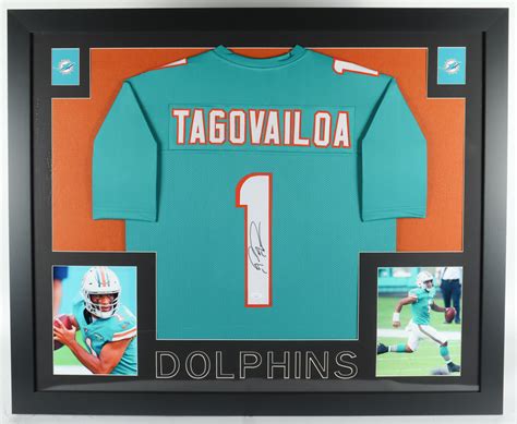 Tua Tagovailoa Signed Custom Framed Jersey Display (JSA) | Pristine Auction