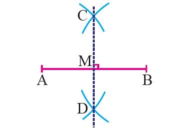 Construction of Perpendicular Bisector of a Line Segment