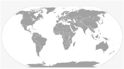 Blank World Map With Us States Borders - World Map Svg - Free Transparent PNG Download - PNGkey